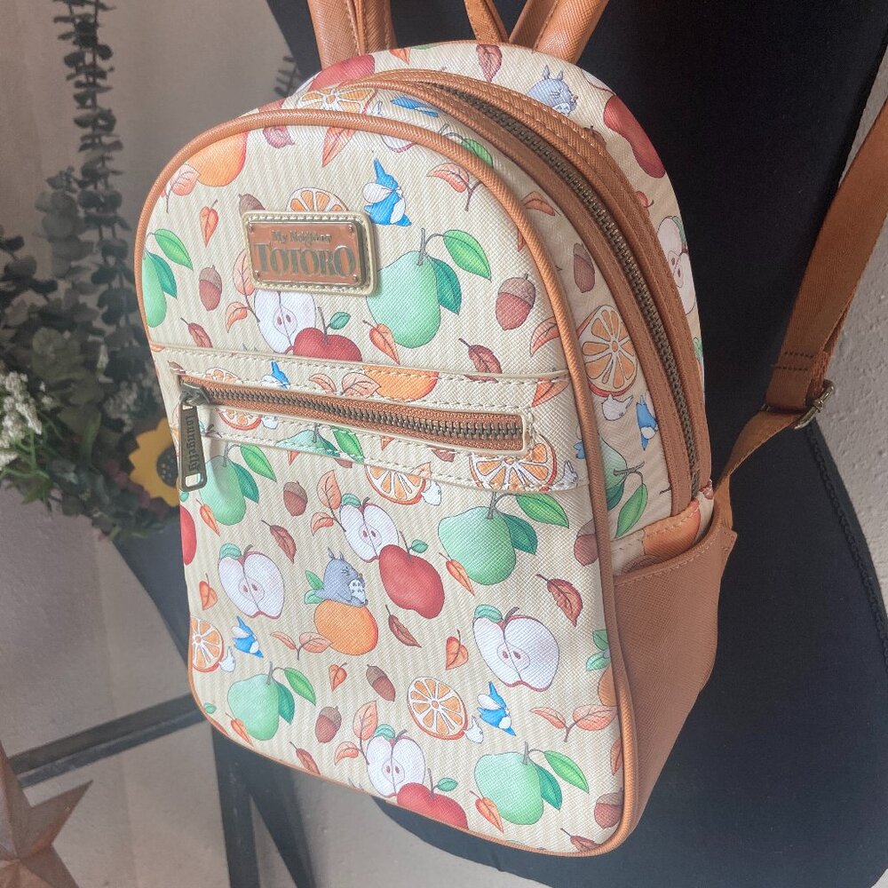 Loungefly Studio Ghibli My Neighbor Totoro Fruit Mini Backpack - Picture 1 of 5